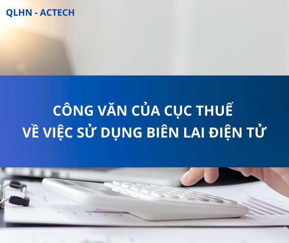 Công văn của Cục Thuế về việc sử dụng biên lai điện tử